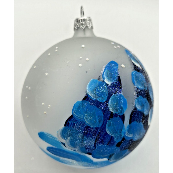 Bellagio Italian Blown Glass Hand Painted Christmas Ornament U255 - Picture 3 of 6